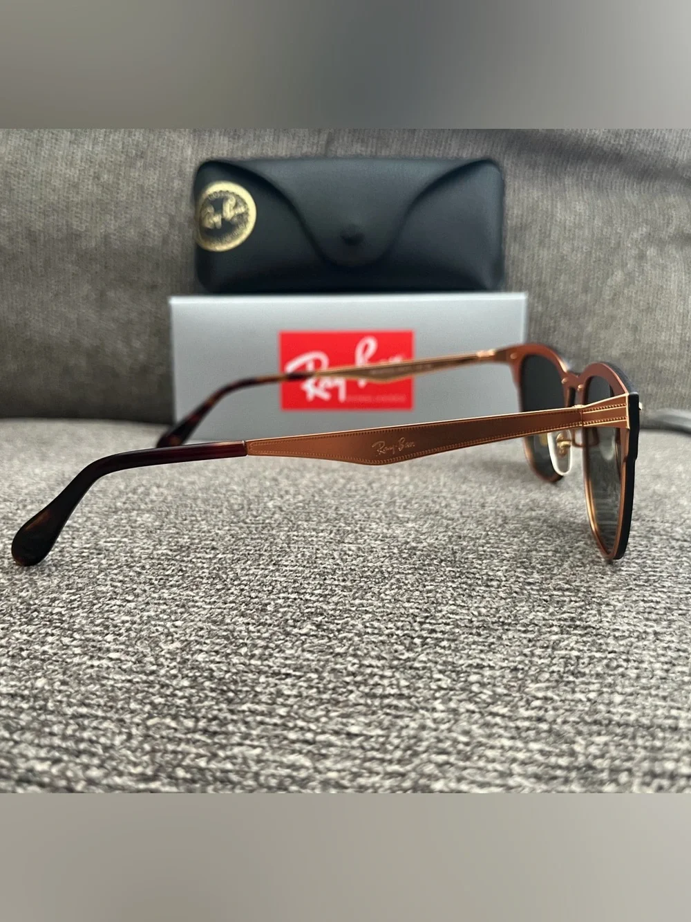 Women’s Clubmaster Blaze Sunglasses Green Lens Unisex Men’s Glasses Black Gold